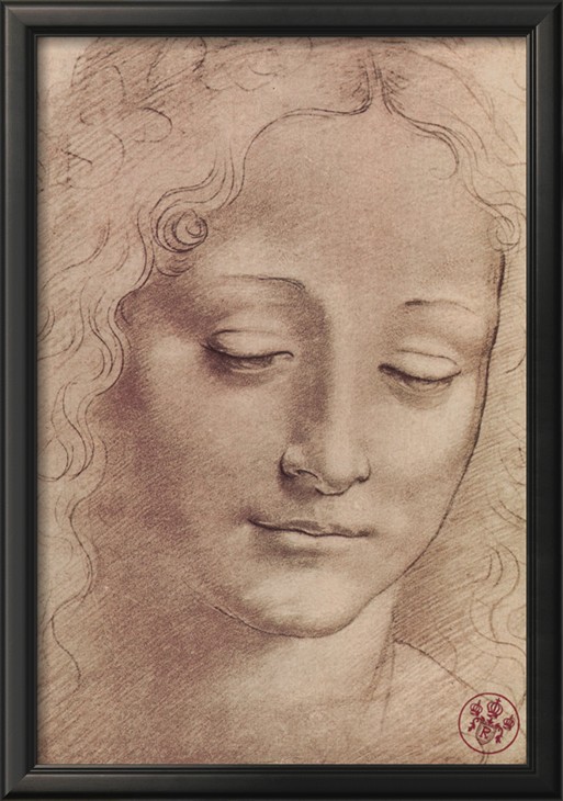 TESTA DI GIOVINETTA - Leonardo Da Vinci Painting